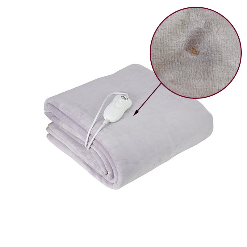 Patura electrica150x80cm, 60W, 4 trepte, fleece, controler, alimentare retea, RESIGILAT - imagine 10